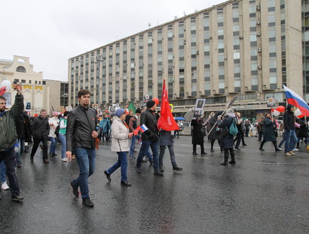 צעדת ה-9 במאי, מוסקבה (צילום: ינון בן שושן, mako חופש)
