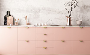 מטבח ורוד (צילום: shutterstock / Philipp Shuruev)