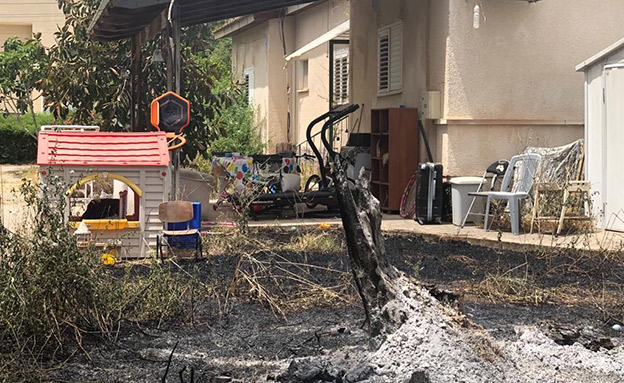 הנזקים בקיבוץ הראל (צילום: כבאות והצלה לישראל, חדשות)