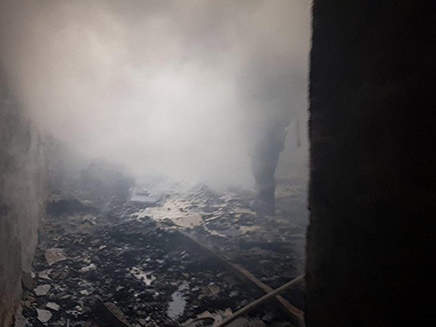 תיעוד: ההרס בדירה בצפת (צילום: דוברות כבאות והצלה לישראל מחוז צפון, חדשות)