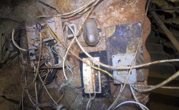 מערכת החשמל במנהרה (צילום: דובר צה"ל, חדשות)