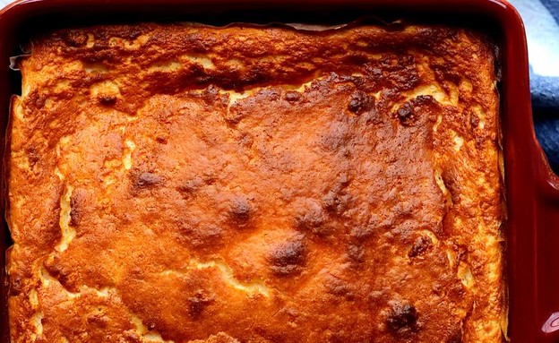 עוגת גבינה ב-5 מרכיבים - לפני הציפוי