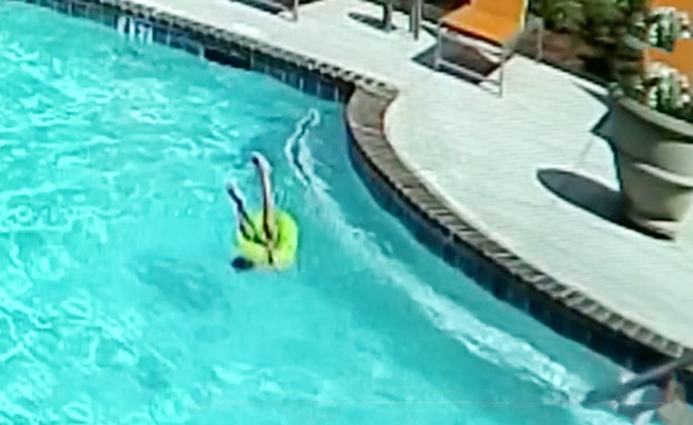 צפו: רגעי הטביעה של בת ה-3 (צילום: CNN‎, חדשות)