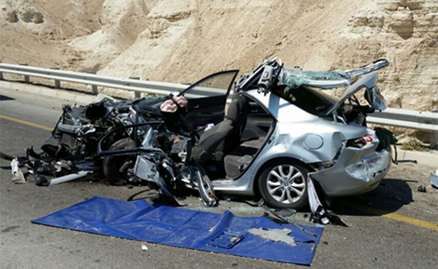 תאונה בכביש 90 (ארכיון) (צילום: דוברות מד