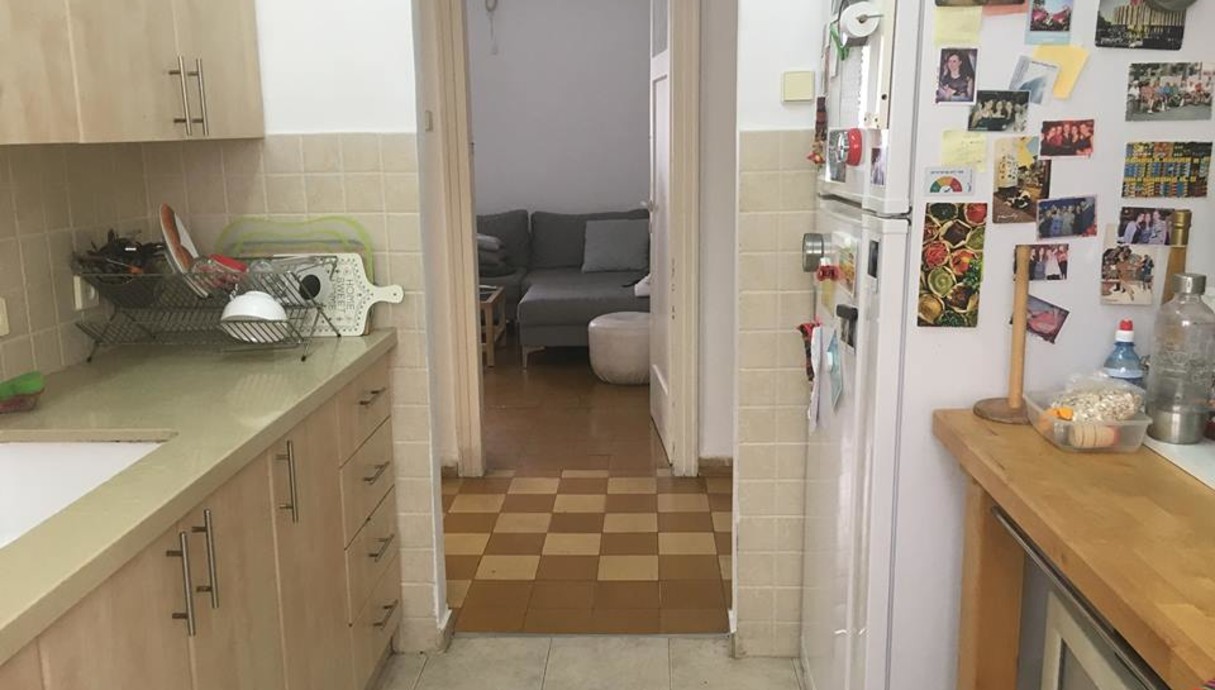 דירה בתל אביב, עיצוב ירדן כנען, מטבח לפני השיפוץ