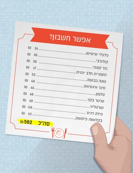 L28 חשבון ארוחה (צילום: סטודיו mako)