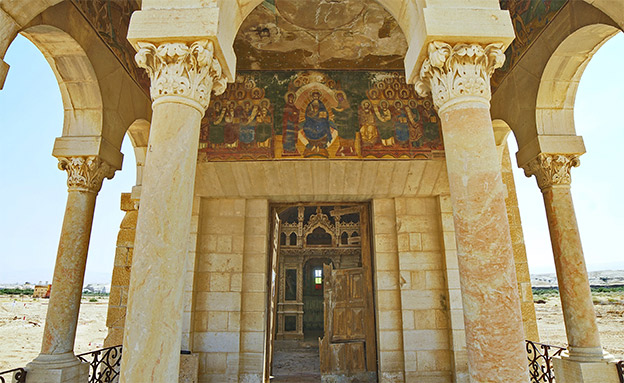 המנזר הרומני, מבט מבפנים (צילום: משרד הביטחון, חדשות)
