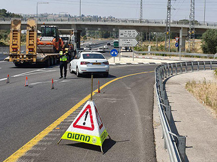 כביש 38 סגור לתנועה (צילום: דוברות המשטרה, חדשות)