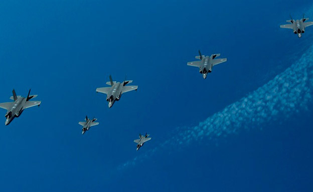 ישראל, ארה"ב ובריטניה יחד באוויר (צילום: דובר צה"ל, חדשות)