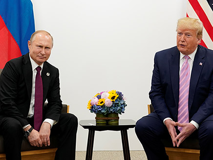 פגישת טראמפ פוטין בפסגת אוסאקה (צילום: רויטרס, חדשות)