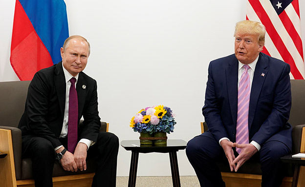 פגישת טראמפ פוטין בפסגת אוסאקה (צילום: רויטרס, חדשות)