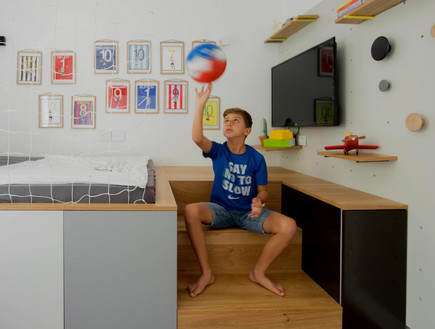 חדר ילדים, עיצוב עדי קליין, אחרי (צילום: שירי גולדשטיין פיקס)