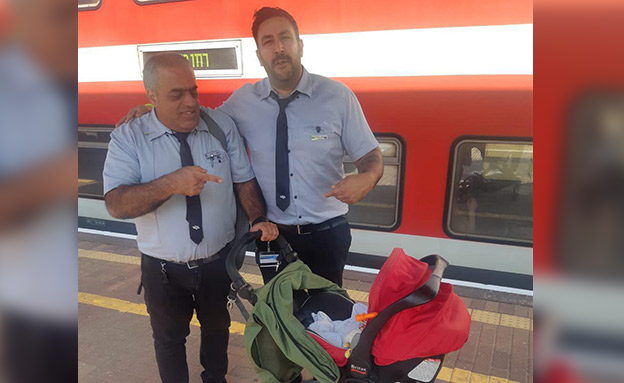 "היה לי חשוב להדגיש שהתינוקת לא לבד" (צילום: דוברות רכבת ישראל, חדשות)