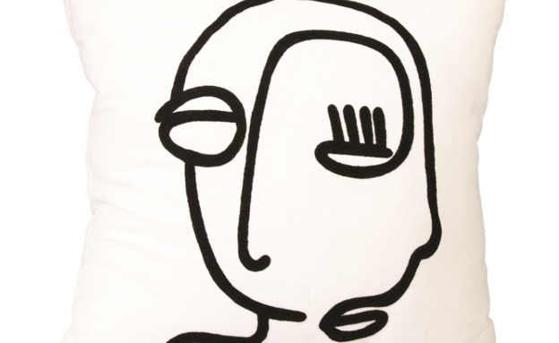 ציורי פרצוף-1 KITSCH KITCHEN לסטורי מחיר כרית 169 שח  (צילום: KITSCH KITCHEN)