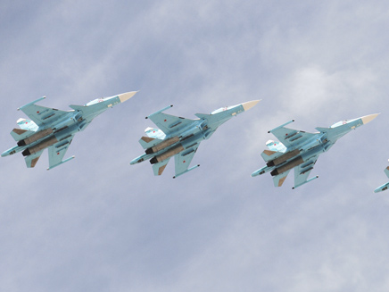 מטוסי קרב רוסיים מסוג סוחוי 34 (צילום: רויטרס, חדשות)
