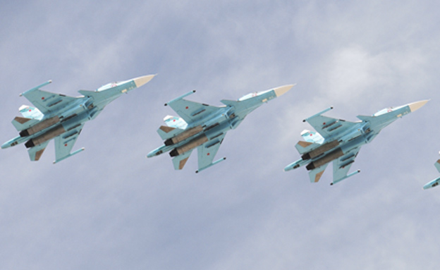 מטוסי קרב רוסיים מסוג סוחוי 34 (צילום: רויטרס, חדשות)