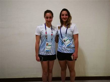 בקי פוזדנר ושרון שטיימן (באדיבות הוועד האולימפי בישראל) (צילום: ספורט 5)