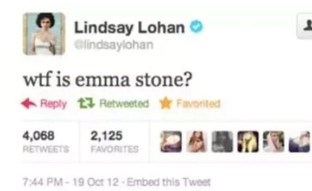 ציוצים מחוקים (צילום: מתוך עמוד הטוויטר של LINDSEYLOHAN)