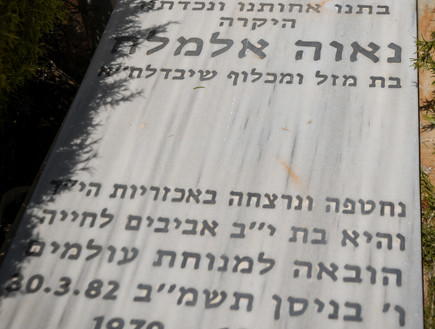 קבר נאוה אלמליך  (צילום: יונתן זינדל, פלאש/90 )