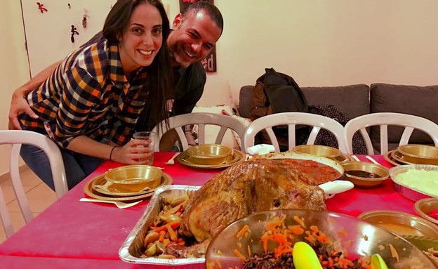 ארוחת חג ההודיה של שרון אטיאס בר מחברת Credorax (צילום: צילום ביתי, באדיבות המצולמים)