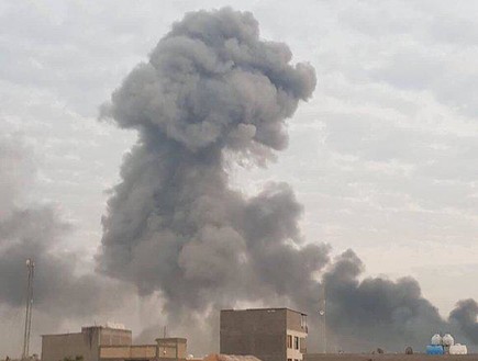 פיצוץ במחסן נשק בעירק  (צילום: טוויטר)