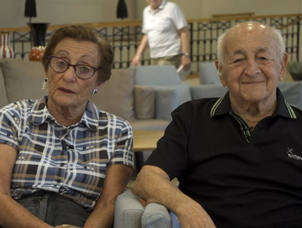 הזוג שנאלץ להיפרד בתקופת השואה והתאהב מחדש בגיל 90 (צילום: החדשות 12, החדשות12)