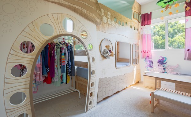 חדר ילדים, עיצוב אלכסנדרה גולדשטיין (צילום: שרון צרפתי)