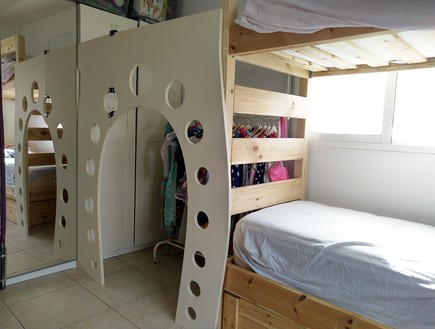 חדר ילדים, עיצוב אלכסנדרה גולדשטיין (צילום: שרון צרפתי)