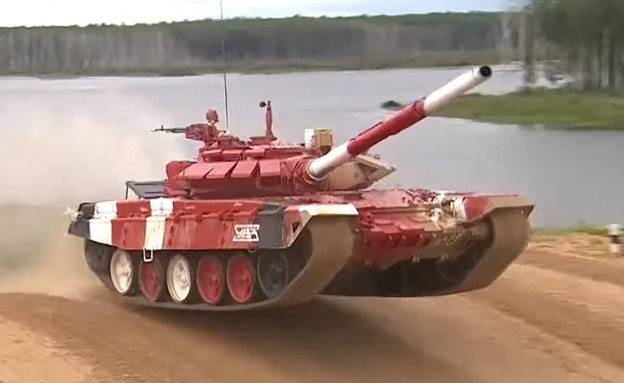 תחרות הטנקים (צילום: YOUTUBE/RUSSIAN MINISTRY OF DEFENSE)