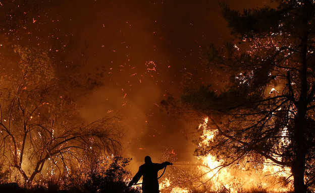 שרפות ביוון (צילום: רויטרס, רויטרס_)