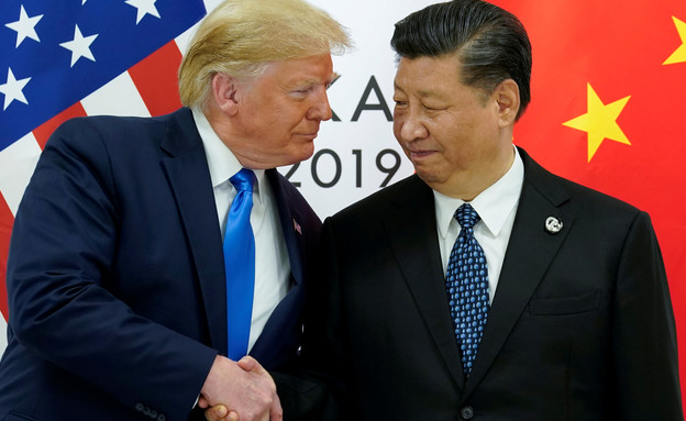 נשיא ארה"ב טראמפ יחד עם נשיא סין שי (צילום: רויטרס)