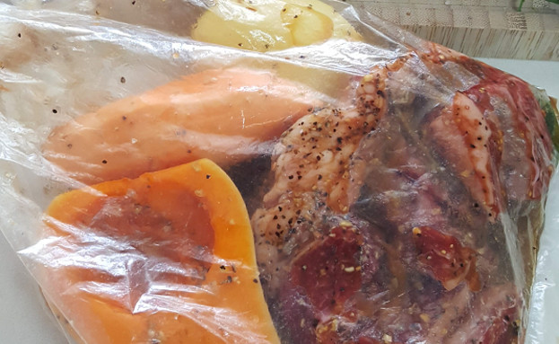 מרכיבי אסאדו עם טריק - שקית קוקי