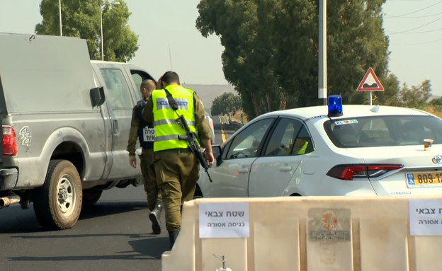 צה"ל פורס מחסומים בצירים גזרה הצפונית (צילום: החדשות 12, החדשות12)