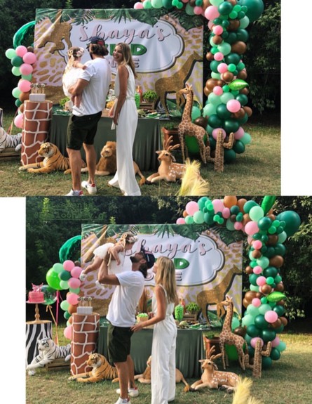 לירן כוהנר וגיא גיאור חוגגים לבת שנה, אוגוסט 2019 (צילום: מתוך עמוד האינסטגרם של לירן כוהנר, מתוך instagram)