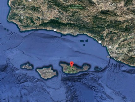 מפת אזור סנטה קרוז, קליפורניה (צילום: CBS)