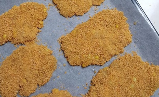 שניצל תירס - אפייה