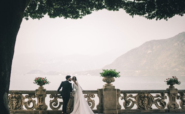חתונת יעד באגם קומו (צילום: כריסטיאנו אוסטילני)