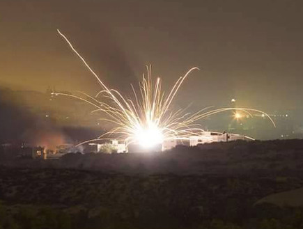 תקיפה בסוריה, ארכיון (צילום: רונן סולומון, מודיעין חדשותי)
