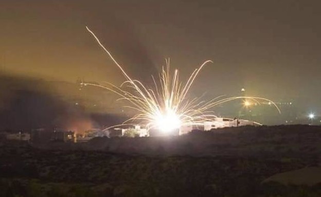 תקיפה בצפון סוריה  (צילום: רונן סולומון, מודיעין חדשותי)