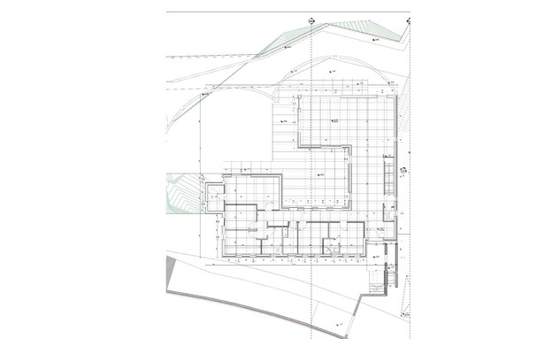 בית במושב, עיצוב מרב שדה, תוכנית אדריכלית קומת קרקע (שרטוט: מרב שדה)