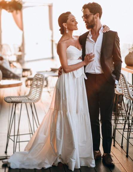 אנה ארונוב ואייל אלגבי מתחתנים, ספטמבר 2019 (צילום: שיזו צלמים,  יח"צ)