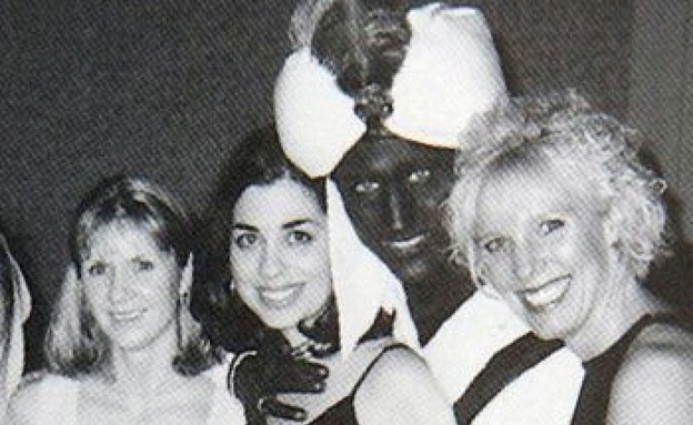 ג'סטין טרודו צולם בפנים צבועות, ב-2001 (צילום: West Point Grey Academy, SKY NEWS)