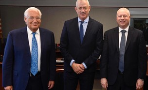 גנץ נפגש עם פרידמן וגרינבלט (צילום: Matty Stern / U.S. Embassy Jerusalem)
