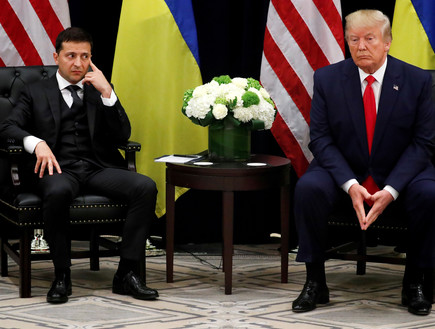 טראמפ ונשיא אוקראינה זלנסקי בפגישה בשולי עצרת האו