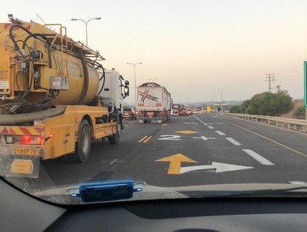 כביש החוף הבוקר (צילום: אני פולק)