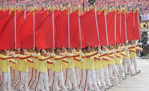 מצעד צבאי בסין לרגל המהפכה הקומוניסטית (צילום: רויטרס_)