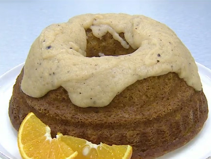 עוגת דלעת ערמונים ותבלינים (וידאו AVI: מבשלים עם קשת - רותי רוסו)