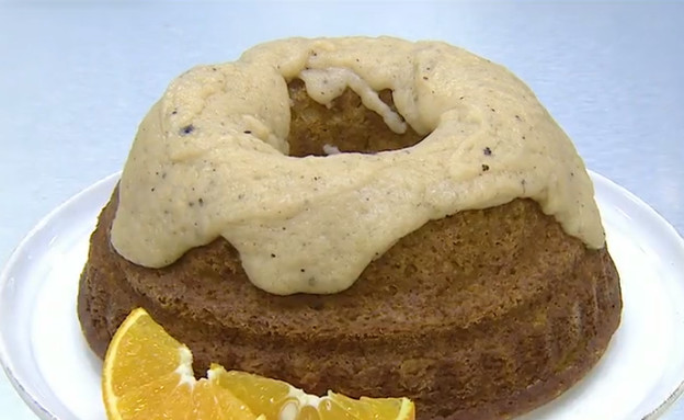 עוגת דלעת ערמונים ותבלינים (וידאו AVI: מבשלים עם קשת - רותי רוסו)