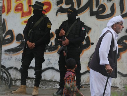 מפגן הכוח של הג'יהאד האסלאמי (צילום: מג'די פתחי, TPS)