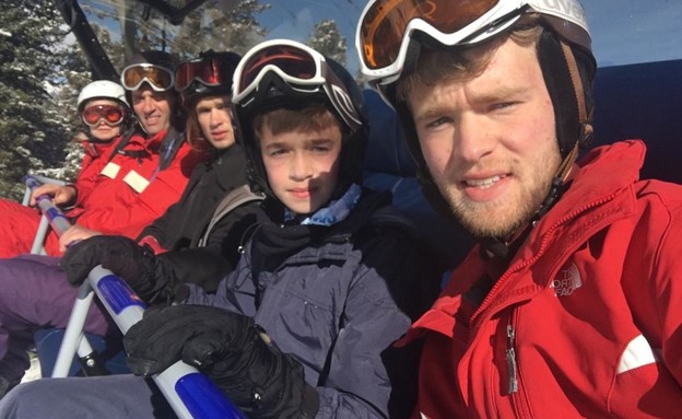 אמיר הלוי ומשפחתו בחופשת סקי (צילום: צילום פרטי,  יח"צ)